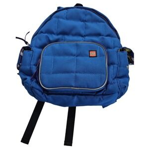 LEGO x‎ Target Blue Quilted Brick Pattern Backpack Kids School Bag Canvas
